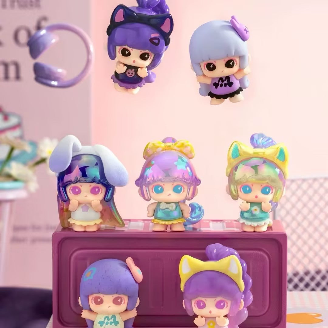 LANCY LULU Cute Girl Alliance Series Mini Bean Figures