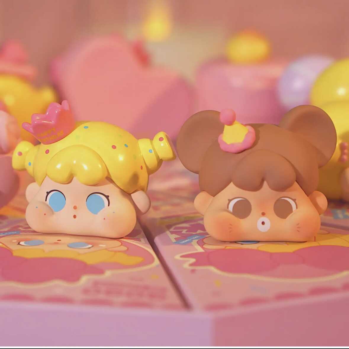 QOQO MINI FACE Pink Birthday Series Mini Figures