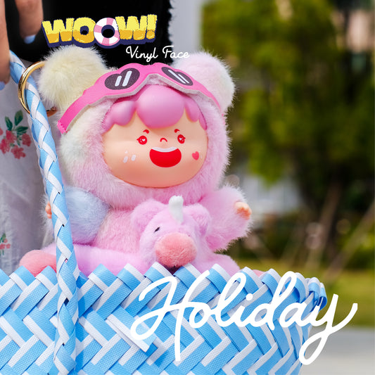 WOOW Happy Holiday Vinyl Face Series Plush Dolls