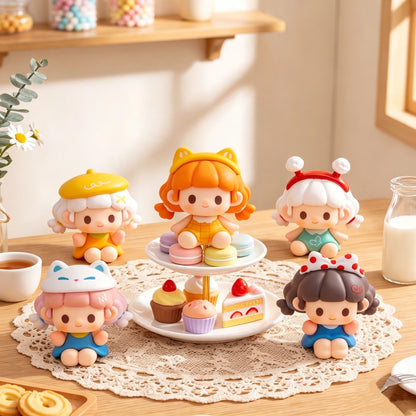 Titi Animal Tea Party Series Mini Beans Figures