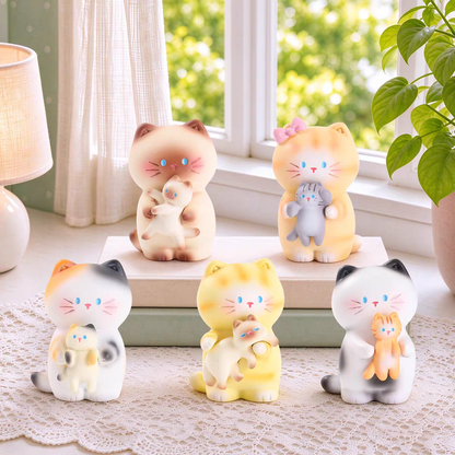 The cat'S hug Series Mini Figures