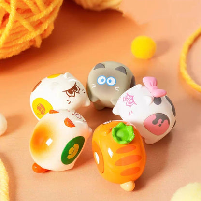 GO-Go Ding Ding Cat  Cute Grain Series  Mini Bean Figures