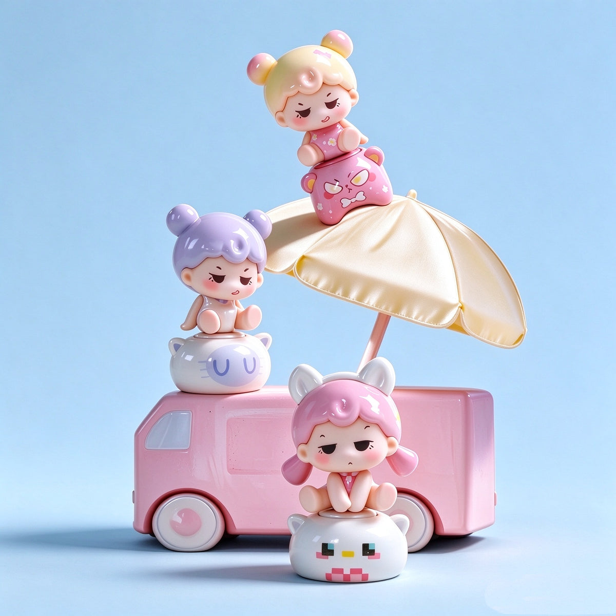 Meng Dana Roaming Plan Series Mini Bean Figures